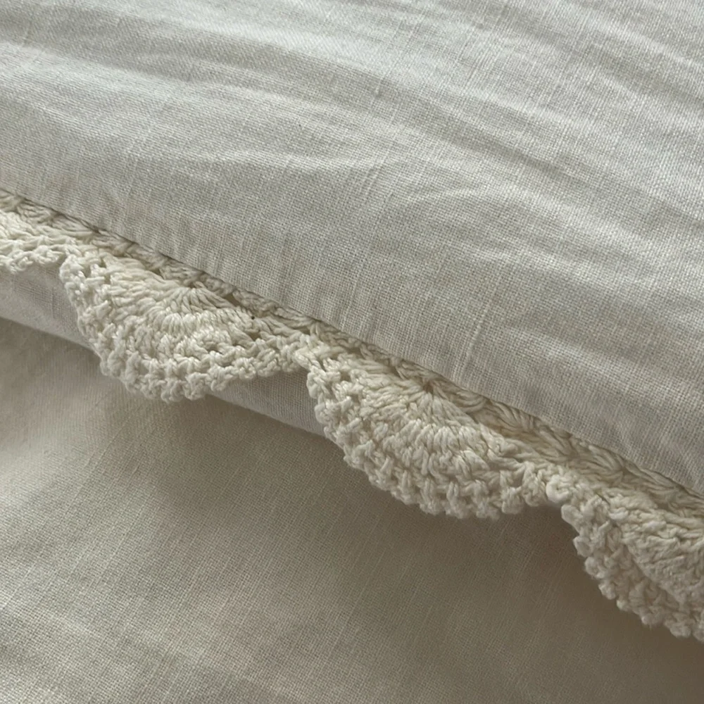 Restoration Hardware teen linen duvet cover and sham